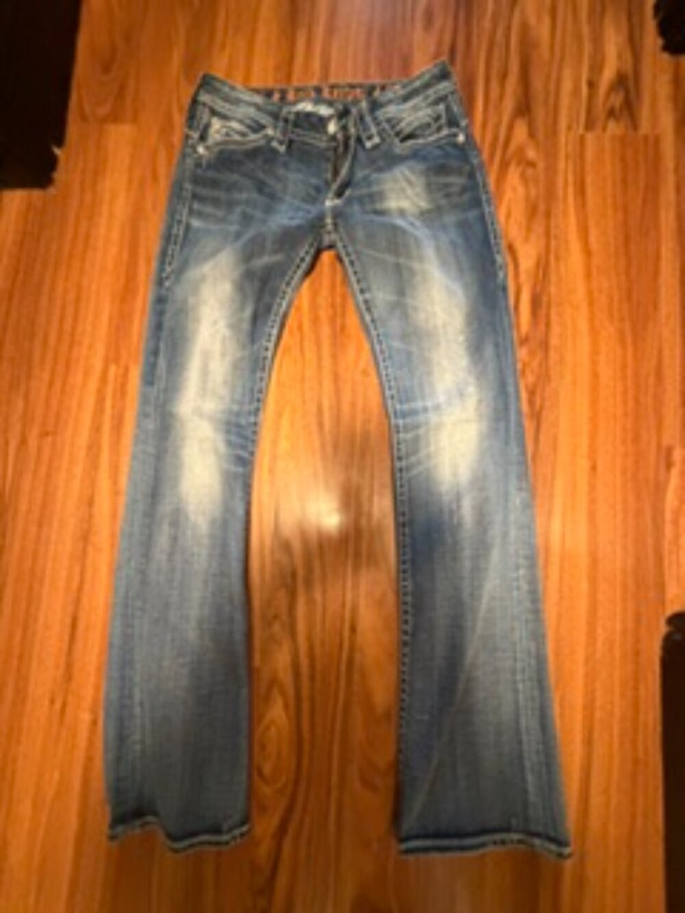 ROCK REVIVAL BOOT CUT JEANS (30(